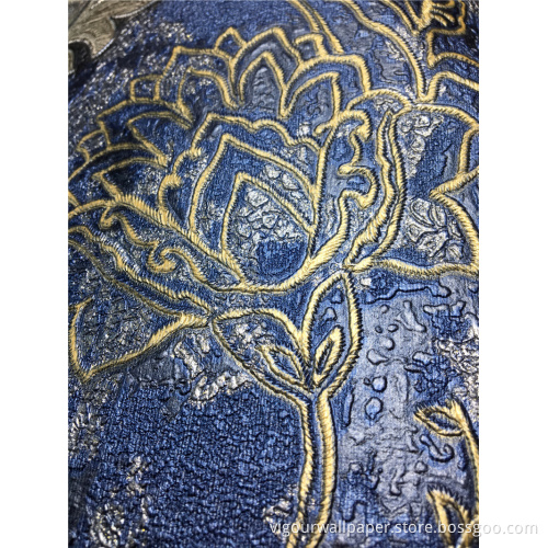 106cm Damask PVC Wallpaper Decoration 3D Wall Paper